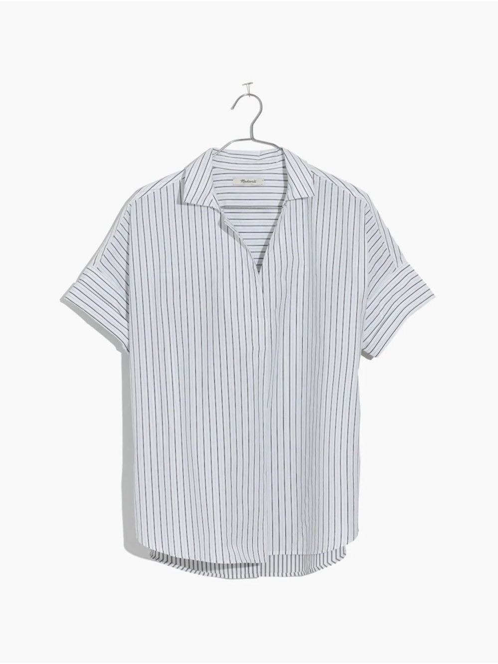 Madewell Courier Button-Back Shirt in Stripe-Play